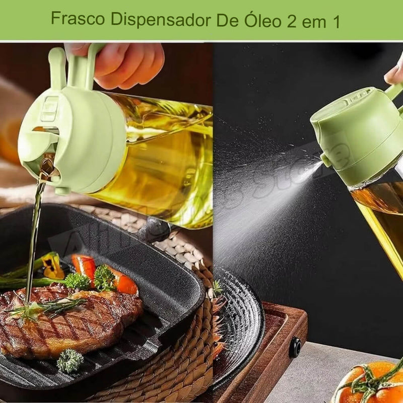 SprayChef Duo - O Pulverizador de Óleo 2 em 1 para Cozinha Prática e Saudável