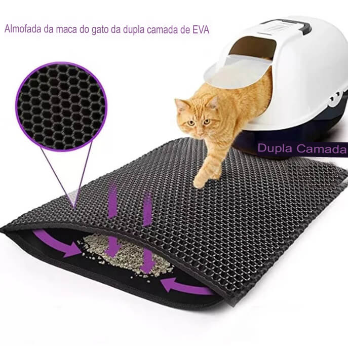 Almofada de Areia para Gatos com Design Inteligente