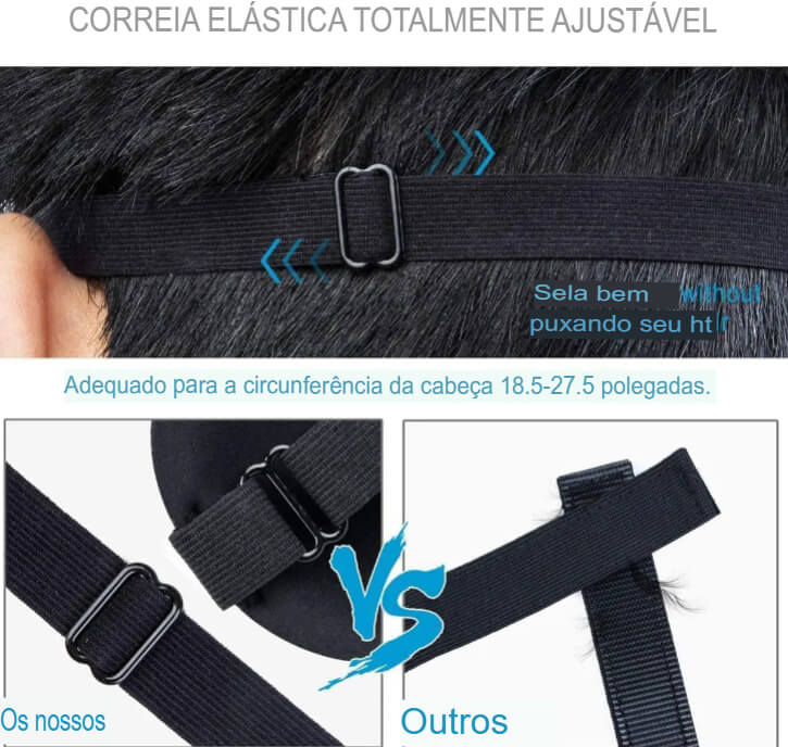 Máscara de Dormir 3D com Memory Foam para Sombreamento Natural