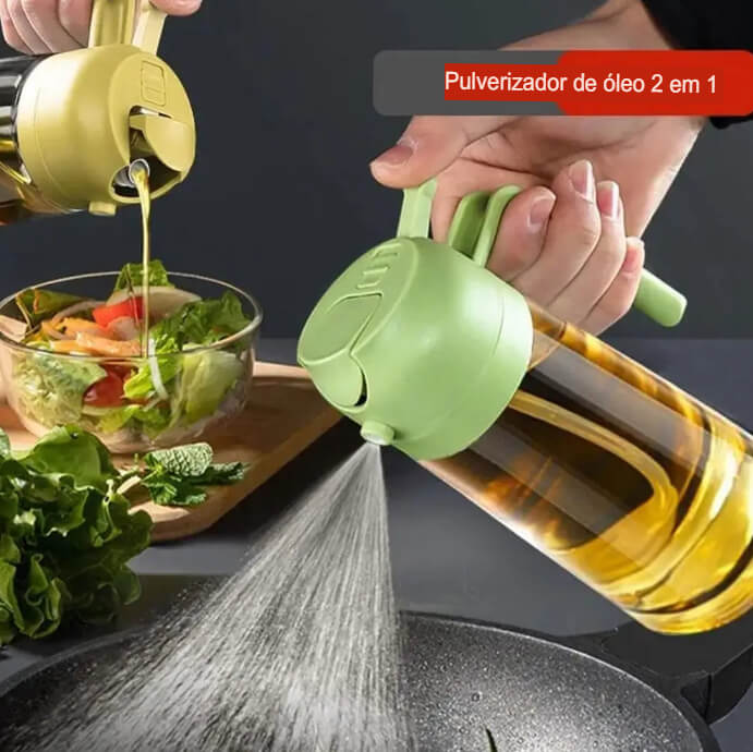 SprayChef Duo - O Pulverizador de Óleo 2 em 1 para Cozinha Prática e Saudável