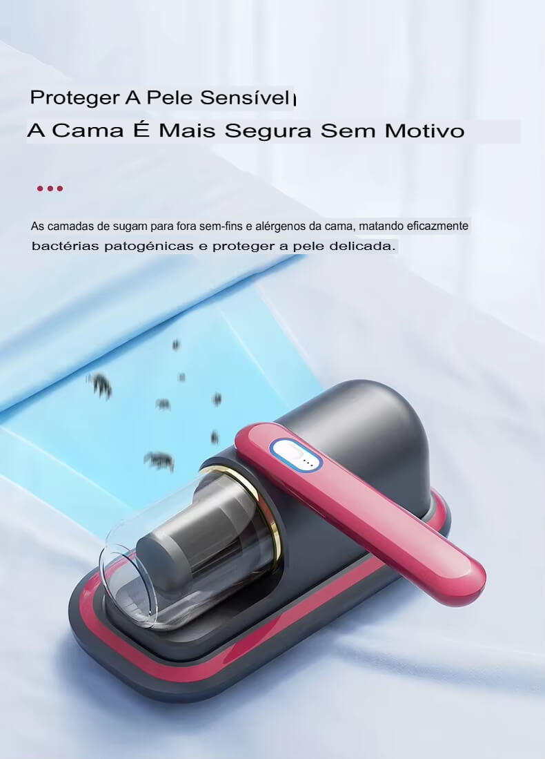 Eliminador de Ácaros Sem Fio CleanMax